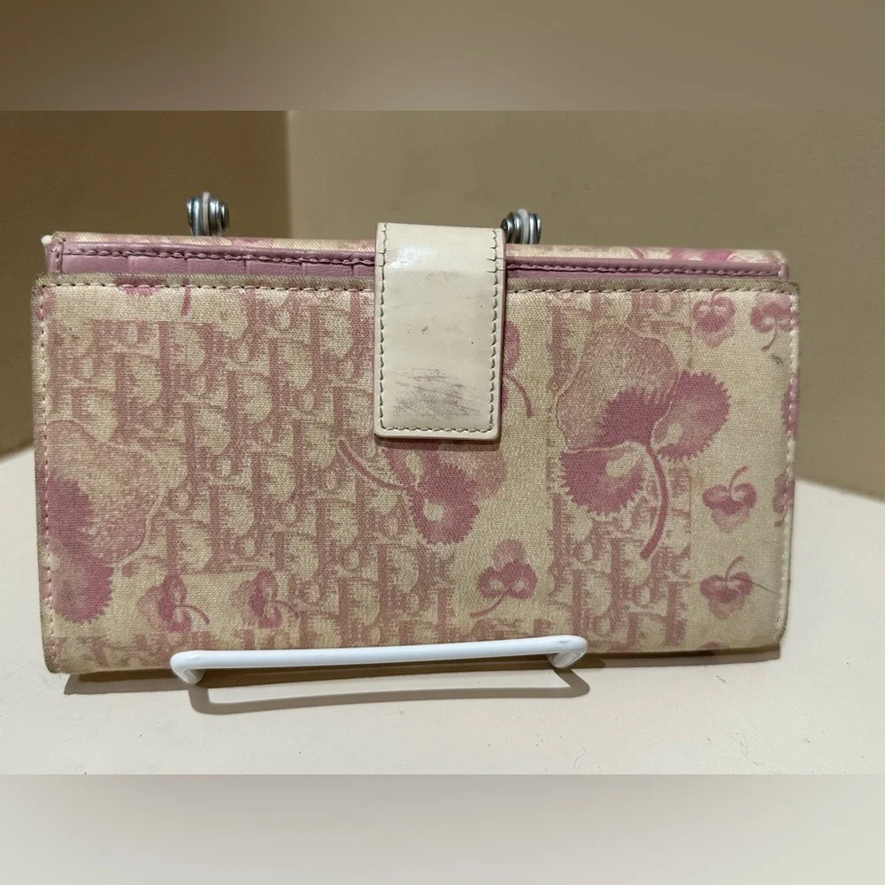*Extremely Rare* Cherry Blossom Dior Saddle Long Wallet
